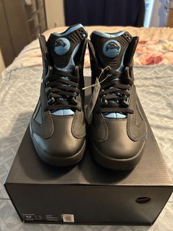 Reebok Shaq Attaq Pump Black Azure Size 8.5 Mens Brand New Dead Stock