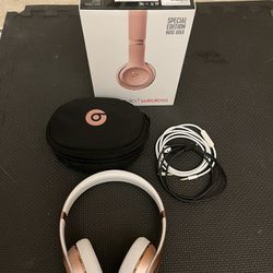 Beats By Dre Solo3 Special Edition Rose Gold Wireless Headphones 
