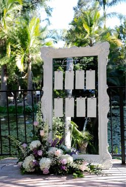 Seating chart mirror