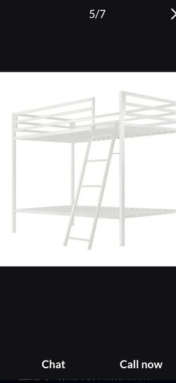 Twin bunkbed white frame