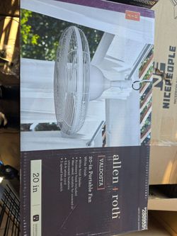 20 inch white portable fan *New
