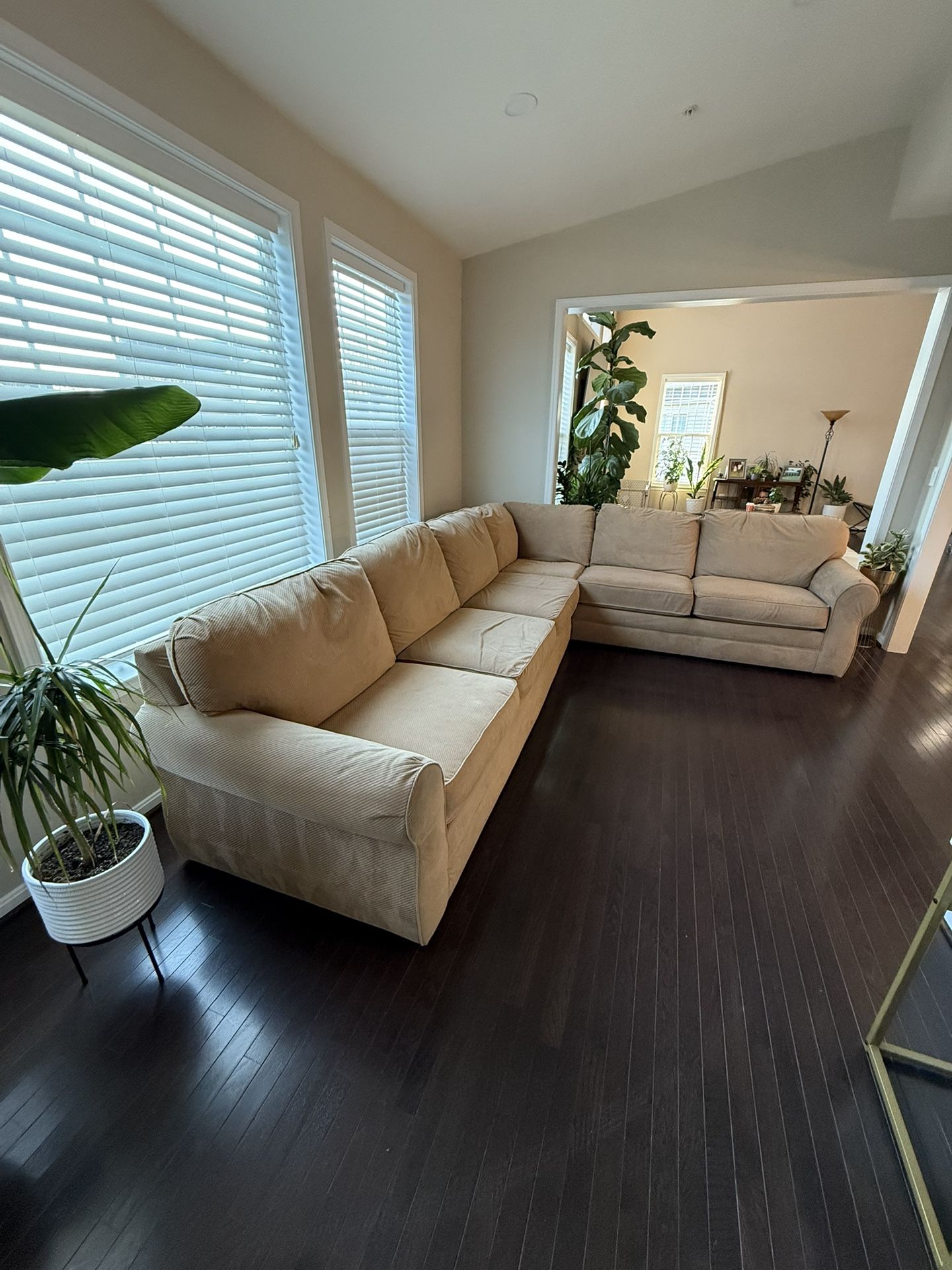 Beige Sectional Sofa