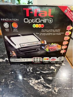 T-fal OptiGrill Plus Indoor Electric Grill 6 Cooking Programs Brand New