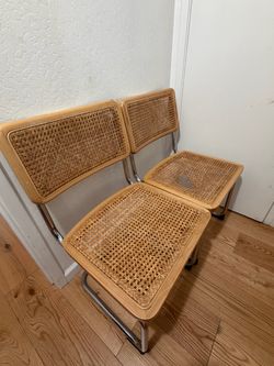 Free – 2 Cane Dining Chairs (one needs repair)