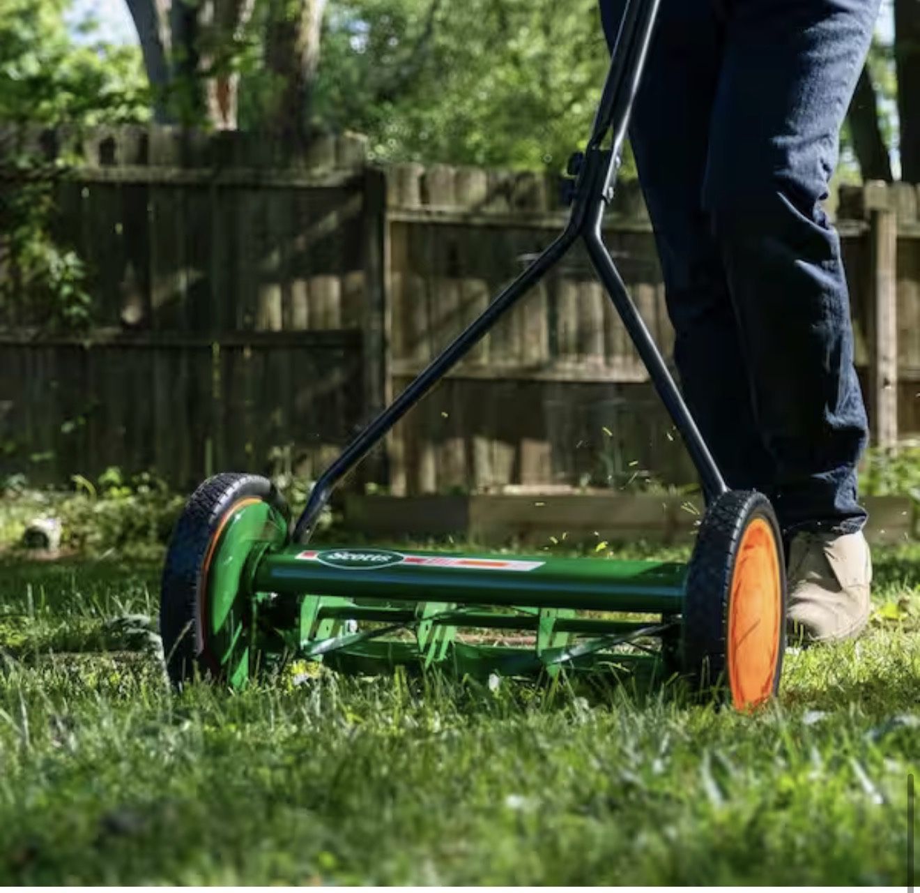Scott's 16 in. Manual Walk Behind Push Reel Lawn Mower