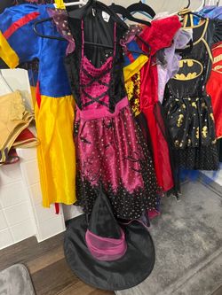Variety of Halloween costumes