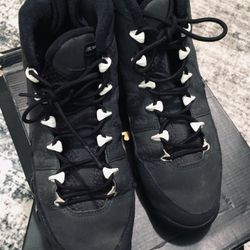 NIKE AIR JORDAN 9 RETRO BG ANTHRACITE-WHT-BLACK SZ 7Y/M  W 8.5 302359-013