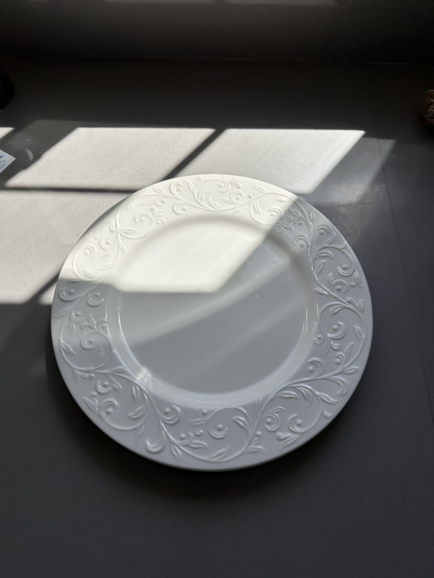 Lenox White (2) 11-inch Dinner Plates