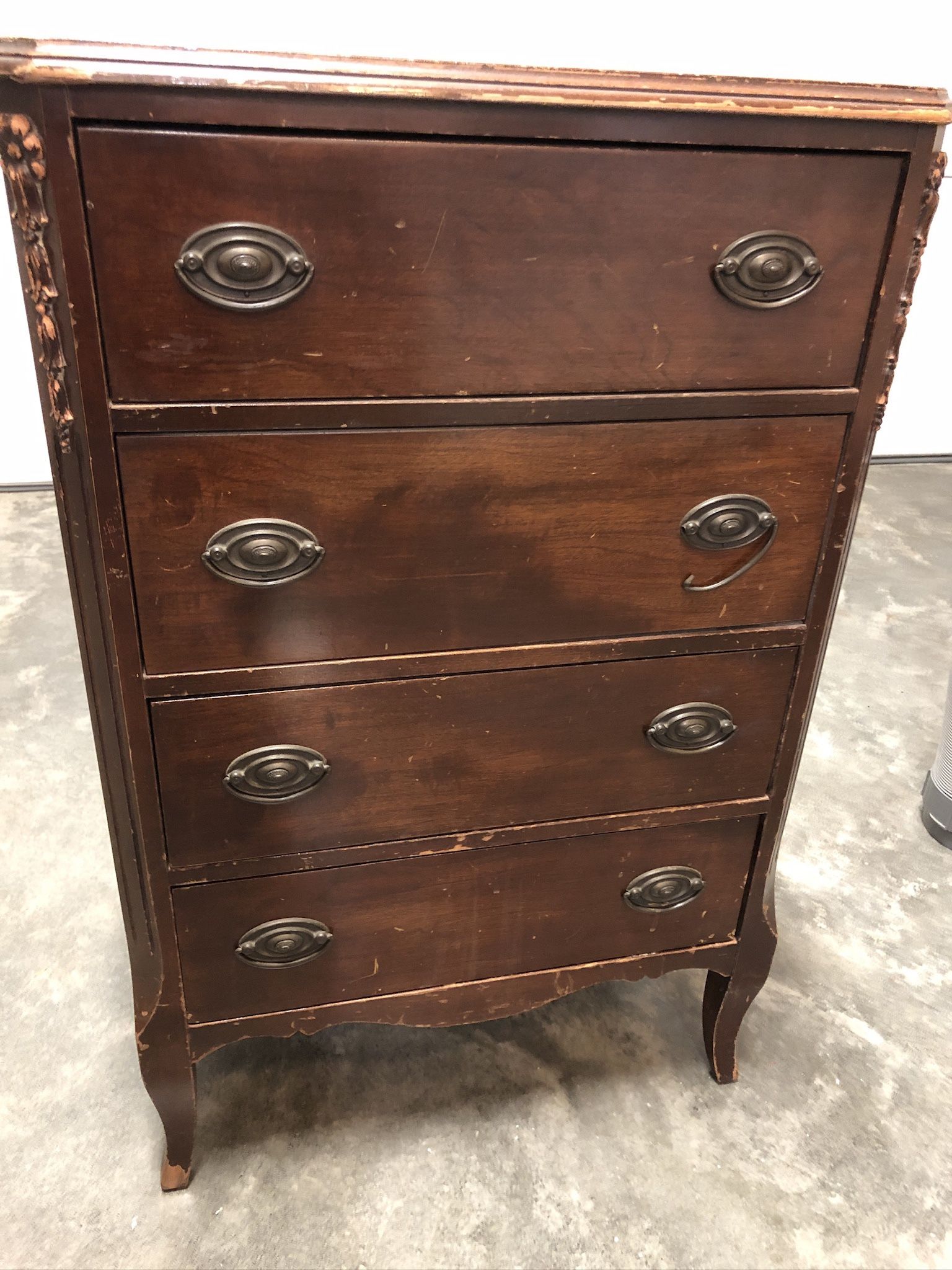Antique sewing cabinet
