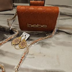Mini Orange Bebe Cross Body Purse