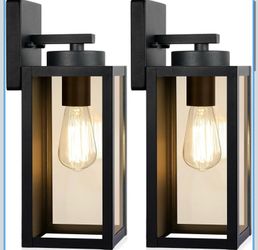 Waterproof Metal Construction, Rust-resistant, Quick & Easy Installation, Clear Glass Shades & Standard E26 Socket