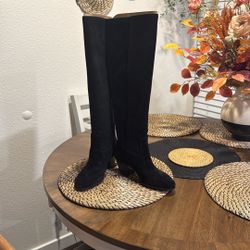 New Michael Kors Black Suede Boots Size 5