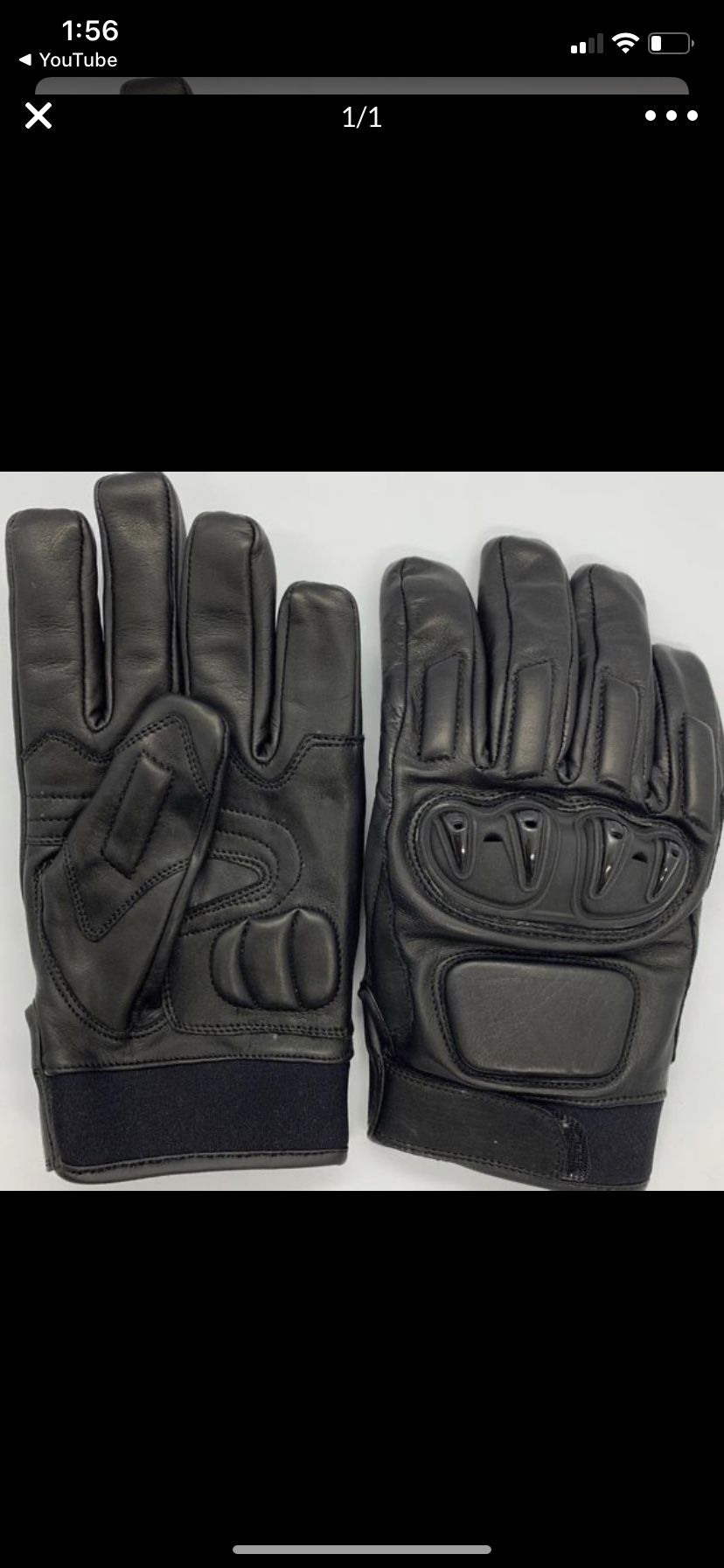 New motorcycle gloves xxl size leather