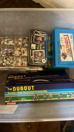Baseball Card Collection with Storage Boxes