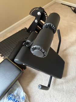 Leg Extension/Hamstring Curl Squat Rack Attachment