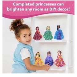Poke-in Art - Magical Princesses, Mess-Free Fun for Kids, DIY Wood Craft Kits, Creative Activity, Gifts for Girls & Boys Ages 4, 5, 6, 7, 8, 9