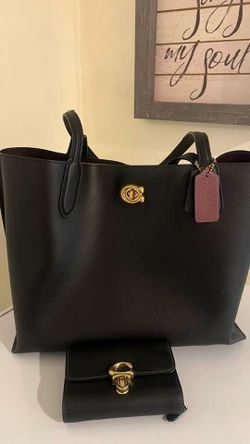 Coach tote purse with coach wallet