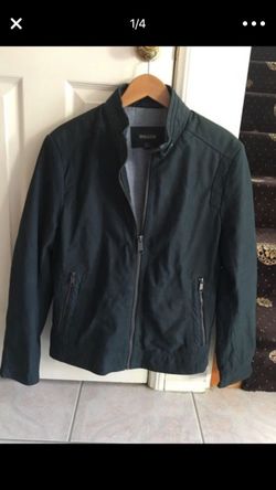 Men leather jacket size S