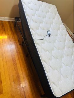 Sleepy’s Twin Rest Medium Innerspring Mattress & Twin Adjustable Base