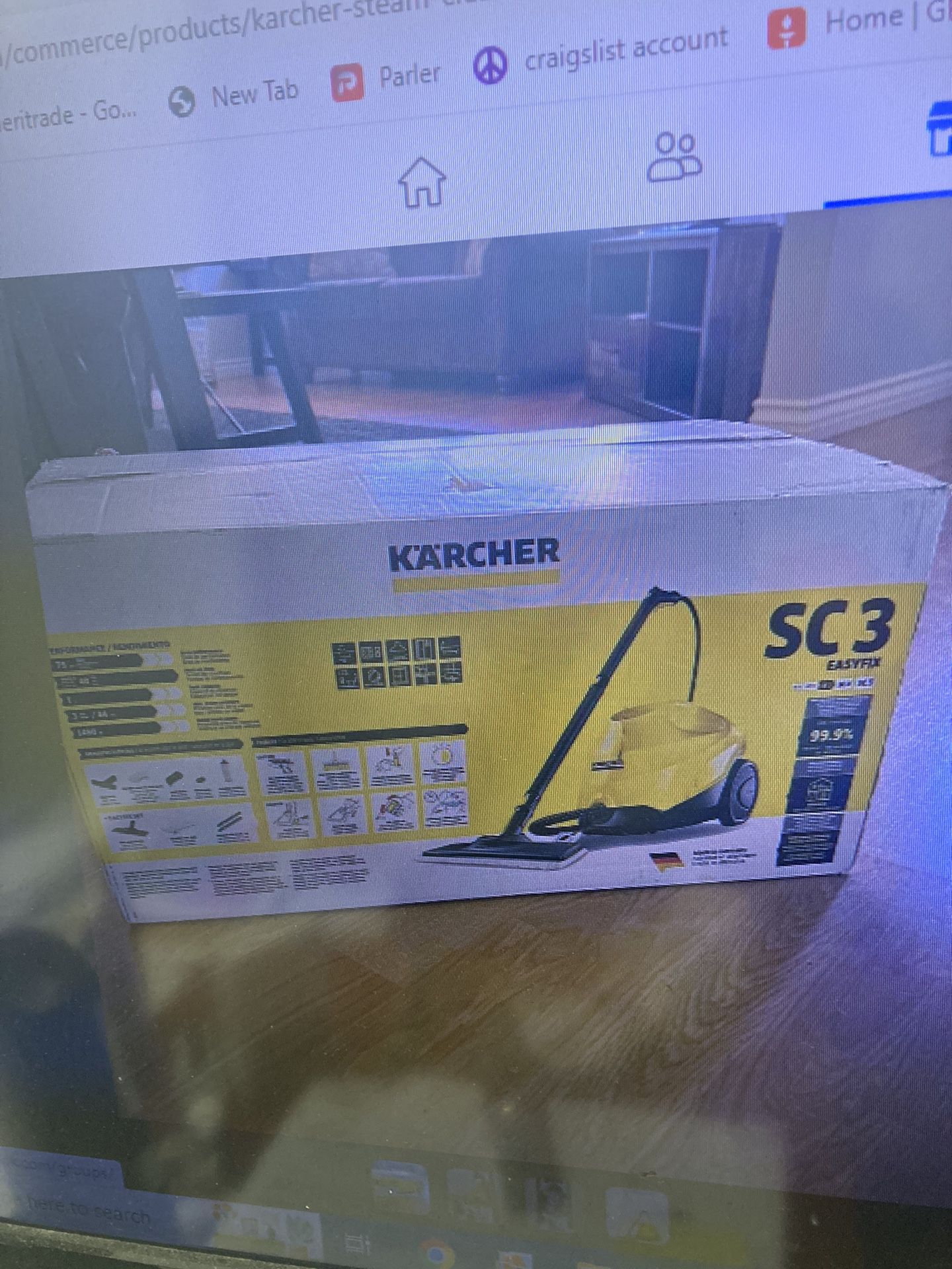 Save Lots Of Money On This Display Model !! Karcher Steam cleaner Model # SCR