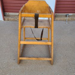 Wood High Chair