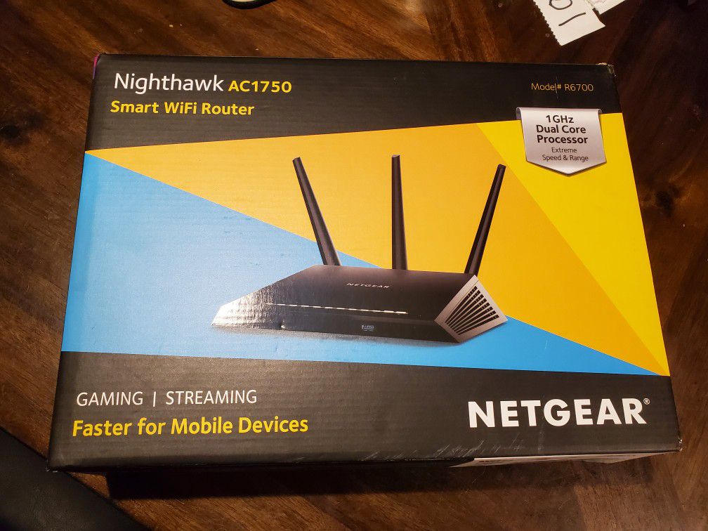 Netgear Nighthawk R6700 AC1750 Smart WiFi Router