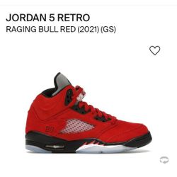 JORDAN LOW RETRO
RAGING BULL RED  (GS) Size 4.5