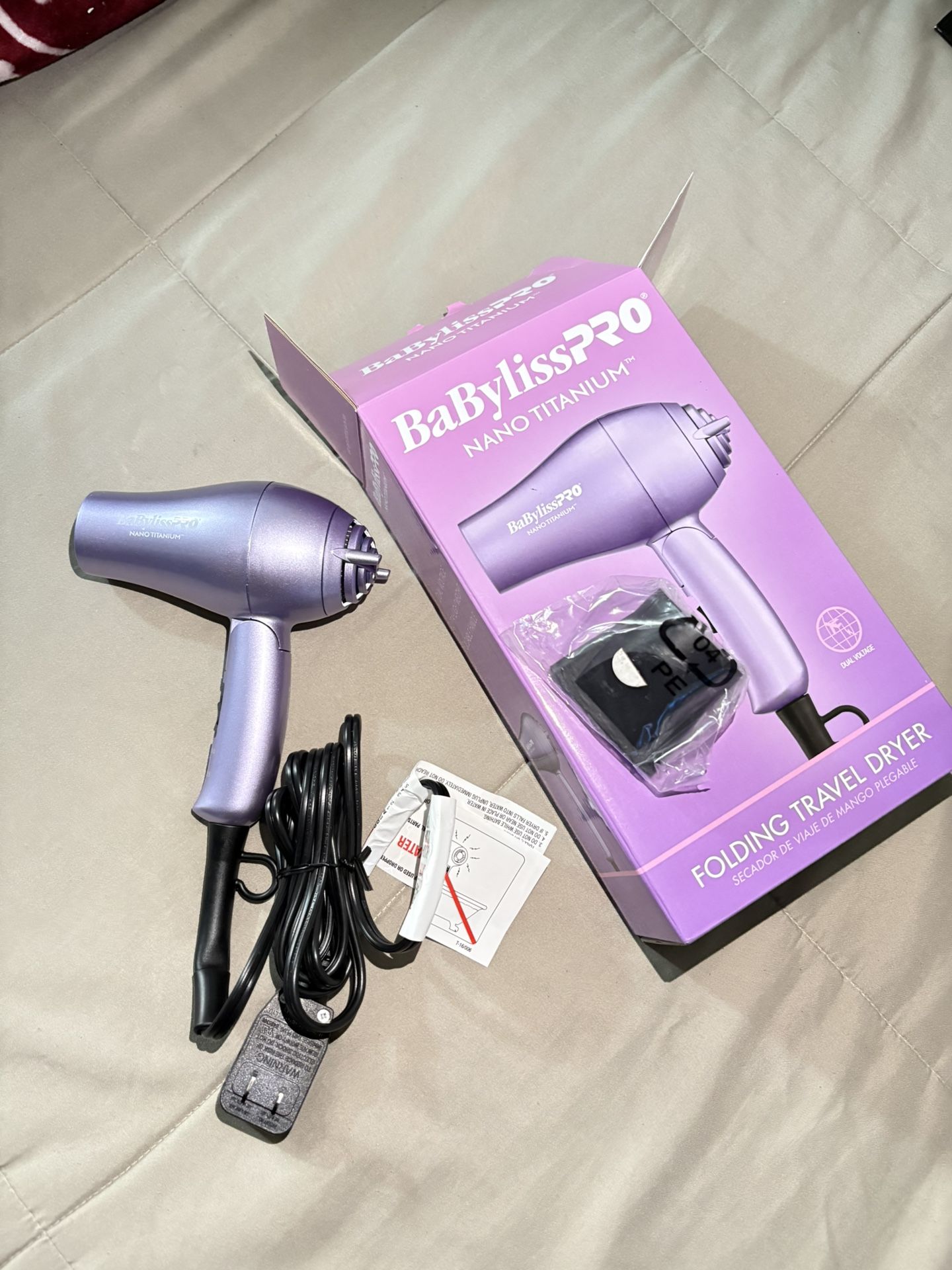 BabyBlissPRO Folding Travel Hair Dryer 
