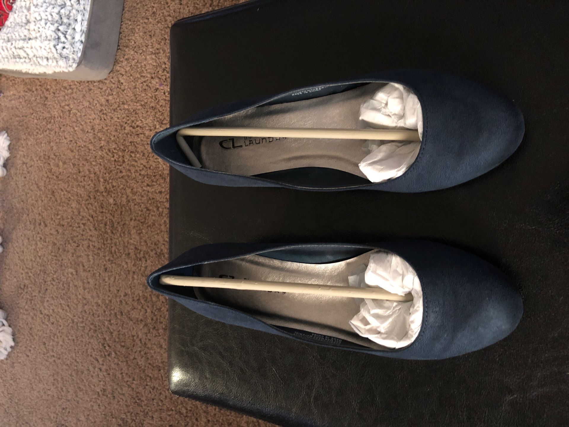 CL by Laundry navy blue flats size 7