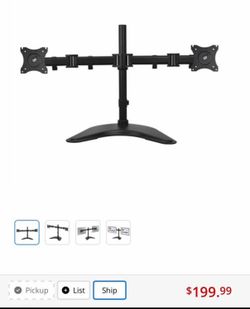 SIIG 13" -27" Articulated Freestanding Dual Monitor Desk Stand