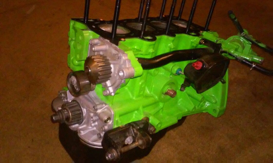 Built d15 block with vtec head