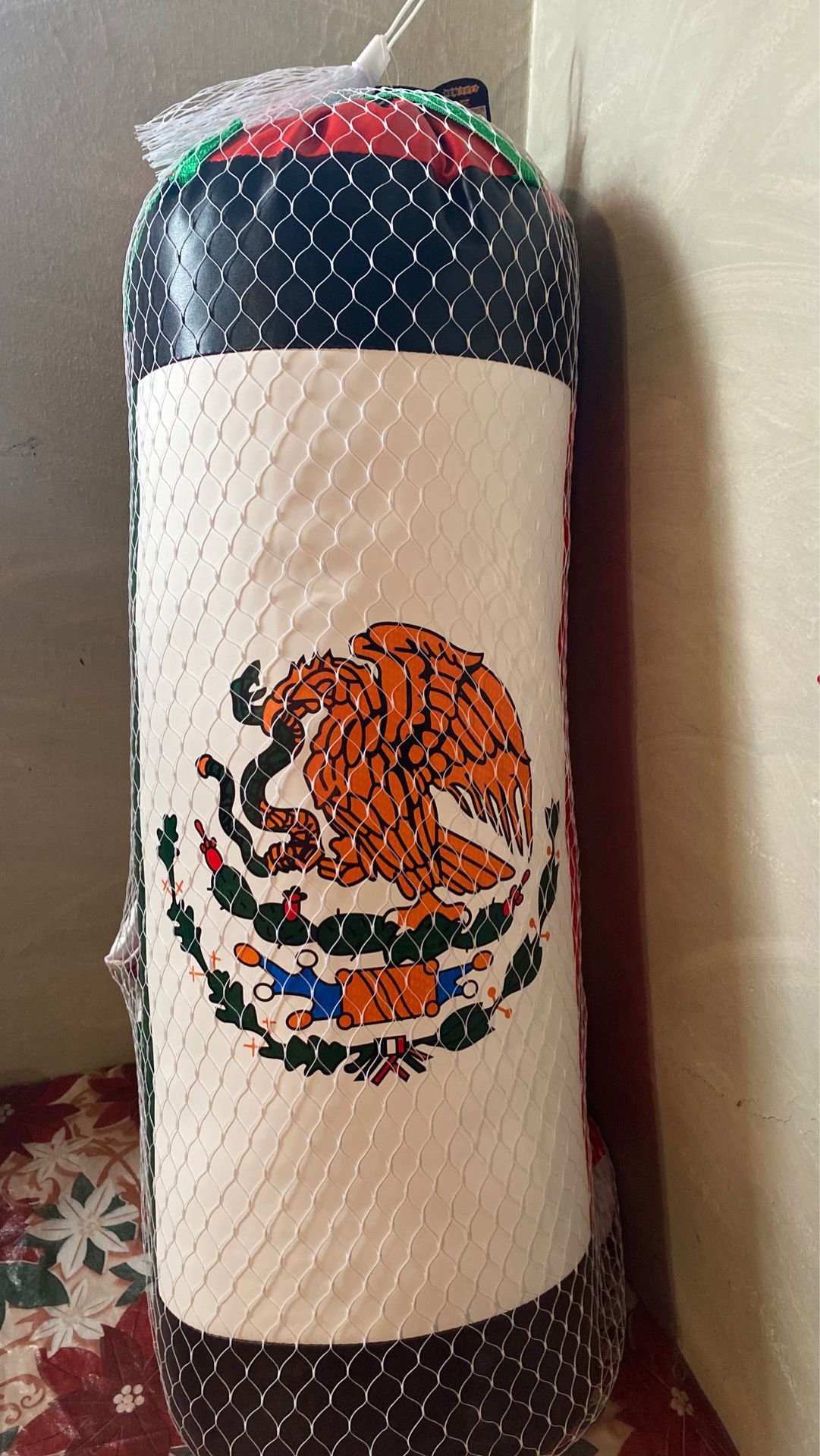 Mexico boxing bag with gloves large