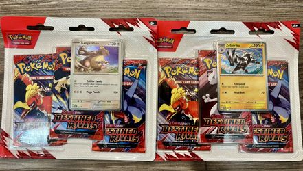 Pokémon Destined Rivals - 3X Sealed Booster Packs & 1X Foil Cards
