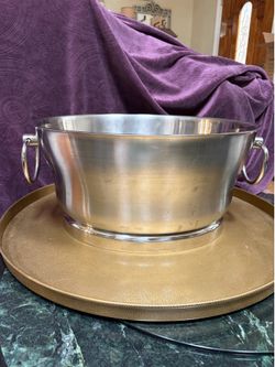 18/9 Heavy Stainless Steel Double Insulated Beverage Wine Champagne Tub Bucket