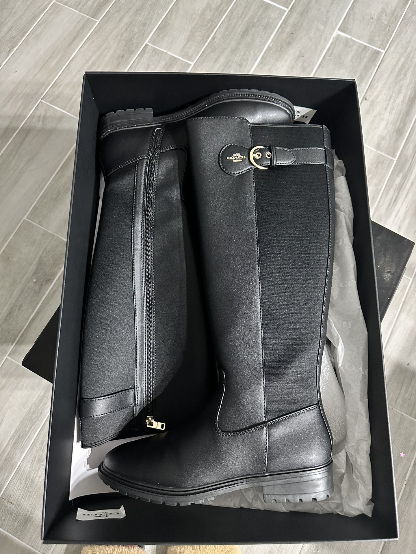 Womens Coach Rider Boots Size 7
