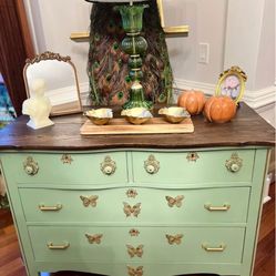 Sage Green Eclectic Dresser