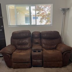 Double Seat Recliner Sofa