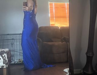 prom dress blue