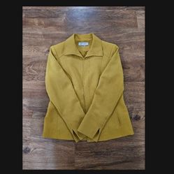 Kasper Women's Mustard Yellow Blazer Jacket Size 10