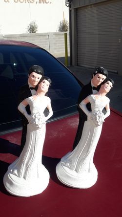 Wedding CERAMIC couple 2 for $12