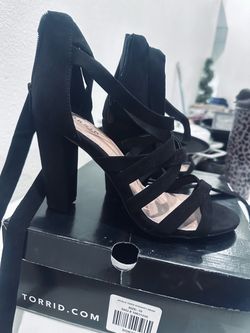 Black strap Heels