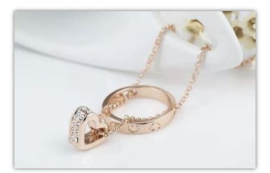 2020 fashion Gold color Pendant Women Jewelry Gift Heart necklace