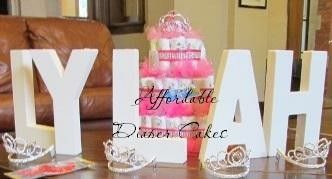 Its A Pretty Princess Diaper Cake