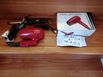 Vidal Sassoon Hair Dryer + Revlon Curl Styling Iron