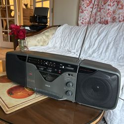 Vintage 1990s RCA AM / FM Stereo Cassette Deck Recorder RP-7824A Boombox Excellent Crisp & Clear Fully Working Near Mint