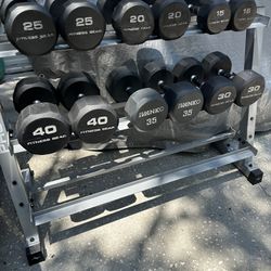 DUMBBELLS WITH RACK