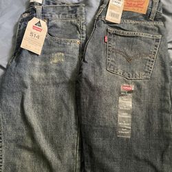 2 Pairs Of Boys 514 Levi’s Jeans 