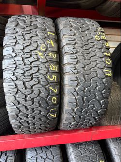 17” tires bfgoodrich LT 285/70/17 with free installation $160 both