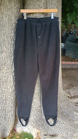 Men's Black Fleece Stirrup hunting Sweatpants
