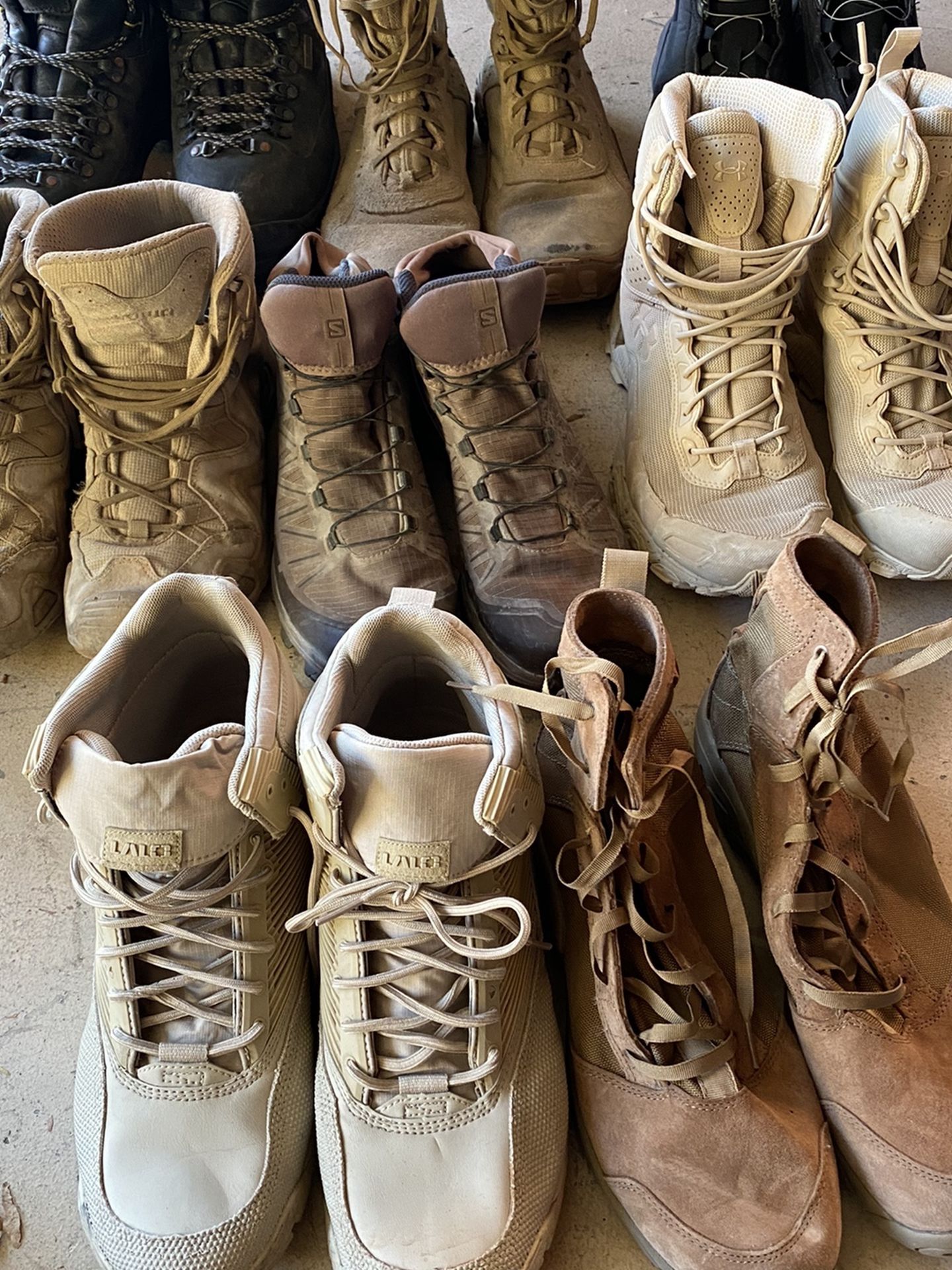 Used Military Boots (All Size 10.5)